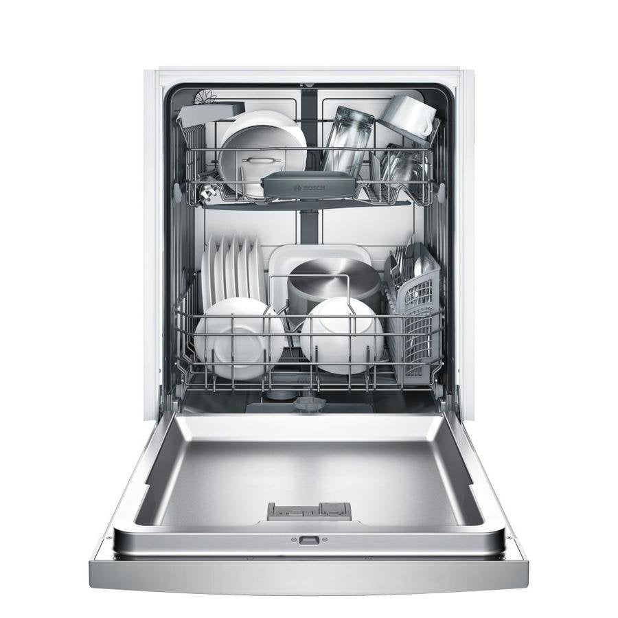 Bosch 100 Series PureDry 50-Decibel Front Control 24-in Built-In Dishwasher (Fingerprint-Resistant Stainless Steel) ENERGY STAR