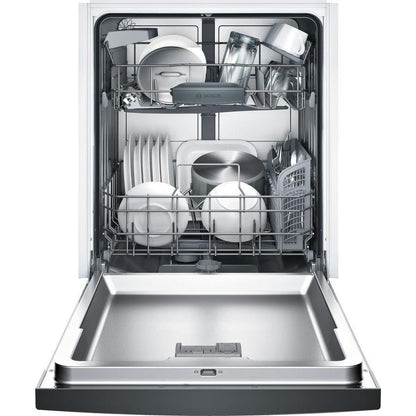 Bosch 100 Series PureDry 50-Decibel Front Control 24-in Built-In Dishwasher (Fingerprint-Resistant Stainless Steel) ENERGY STAR